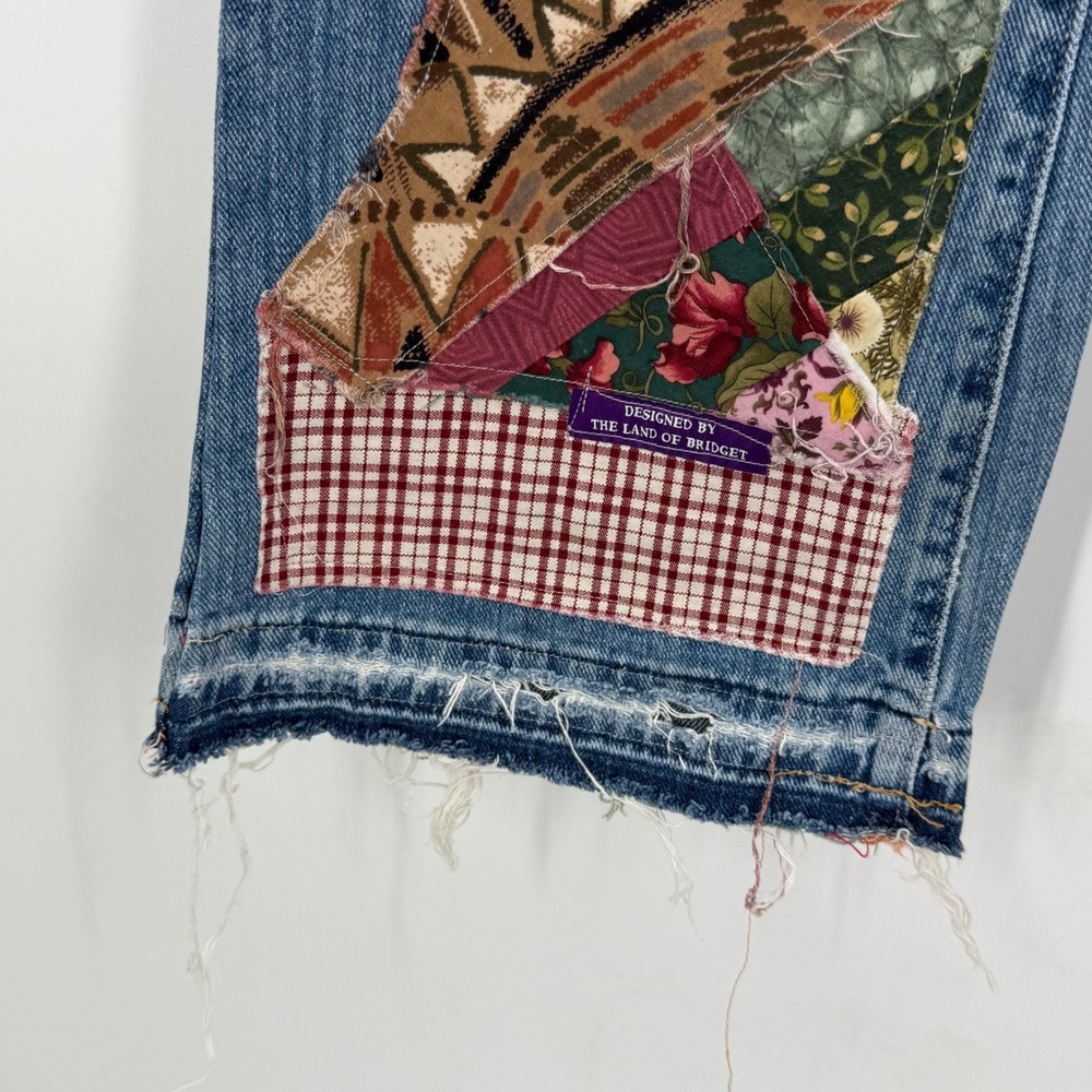 Patchwork Blue Jeans - image 3